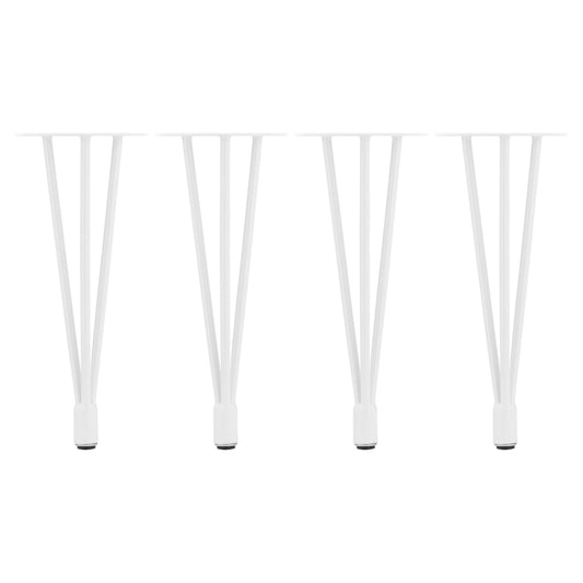 Hartleys Adjustable Metal Hairpin Legs - White - Bench/Coffee Table