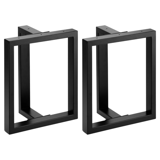 SALE 09-07-25 Hartleys T Shape Metal Table Legs - Black - Bench/Coffee Table
