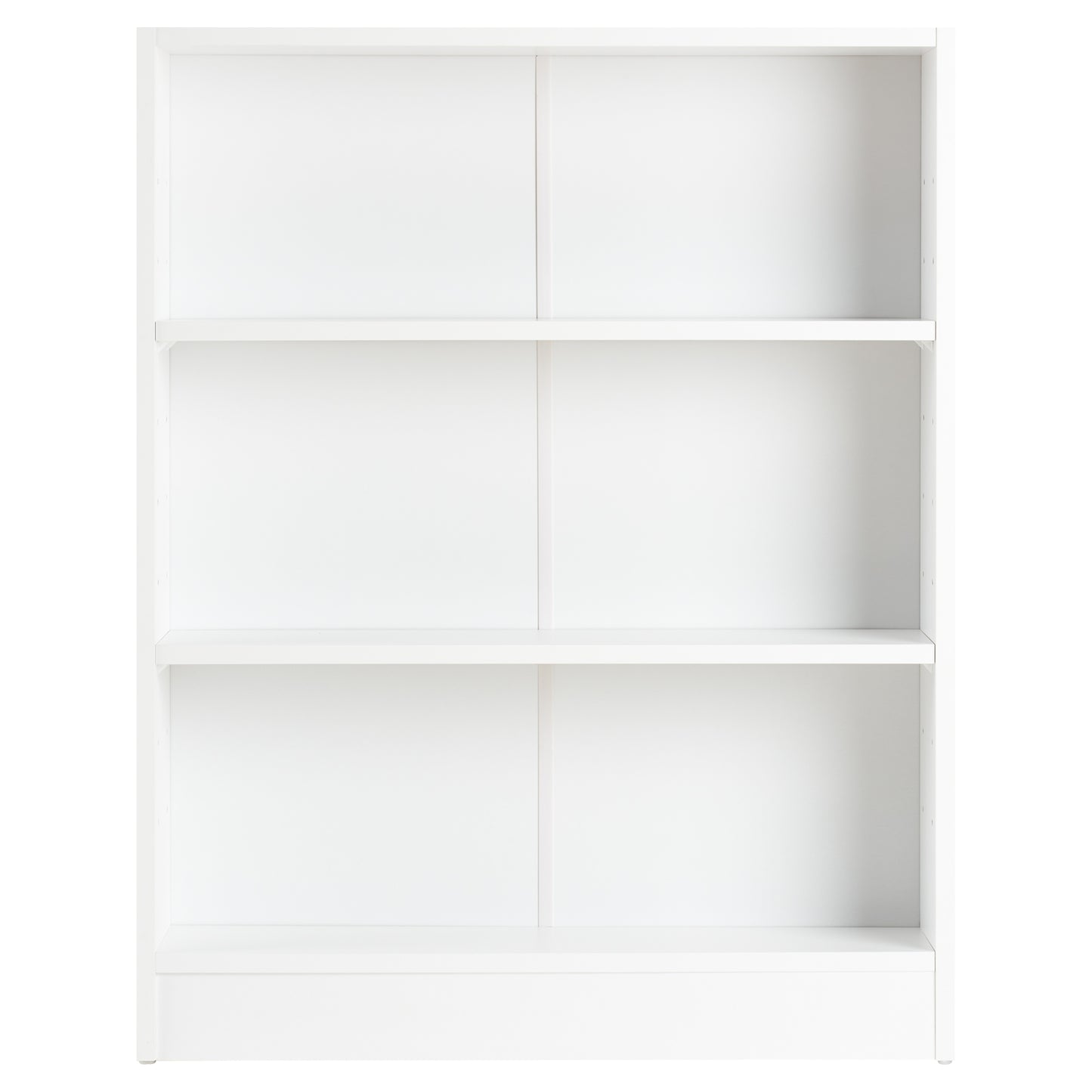 Hartleys White 3 Tier Bookcase