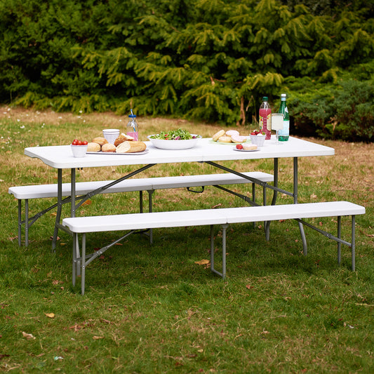 Hartleys 6ft White Folding Table